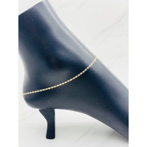 10k Gold Ankle Dainty Bracelet 10" anklet - tobillera oro